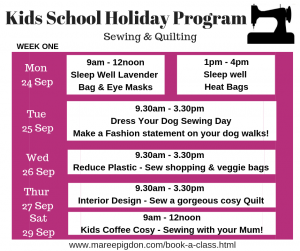 W1 - Kids School Holiday Program Spring