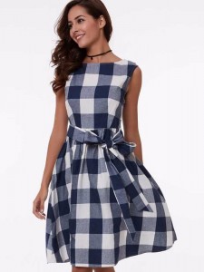 Gingham Dress 01