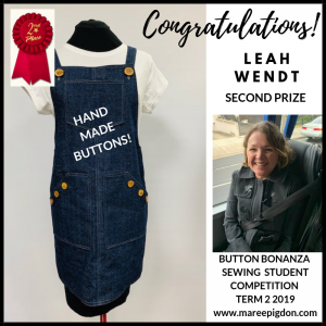 WINNER - Button Bonanza Adult 2nd Prize - Leah Wendt