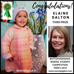 WINNER - Button Bonanza Adult 3rd Prize - Elaine Dalton