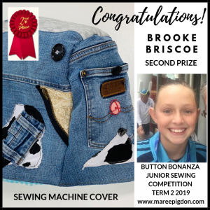 WINNER - Button Bonanza Junior 2nd Prize - Brooke Briscoe
