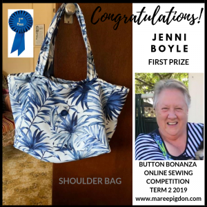 WINNER - Button Bonanza Online 1st Prize - Jenni Boyle