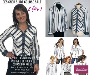 2 for 1 Offer - Designer Shirts Online Sewing Course